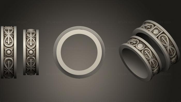 Ювелирные перстни и кольца (Кольцо 93, JVLRP_0575) 3D модель для ЧПУ станка